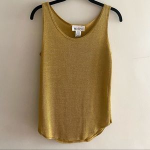 Vintage Gold Lurex Knit Tank